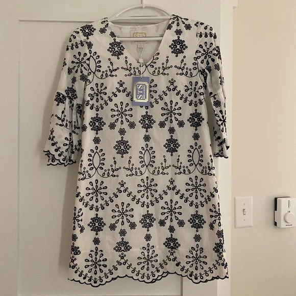 Sail to Sable Eyelet Dress Size 0 - Picture 6 of 7